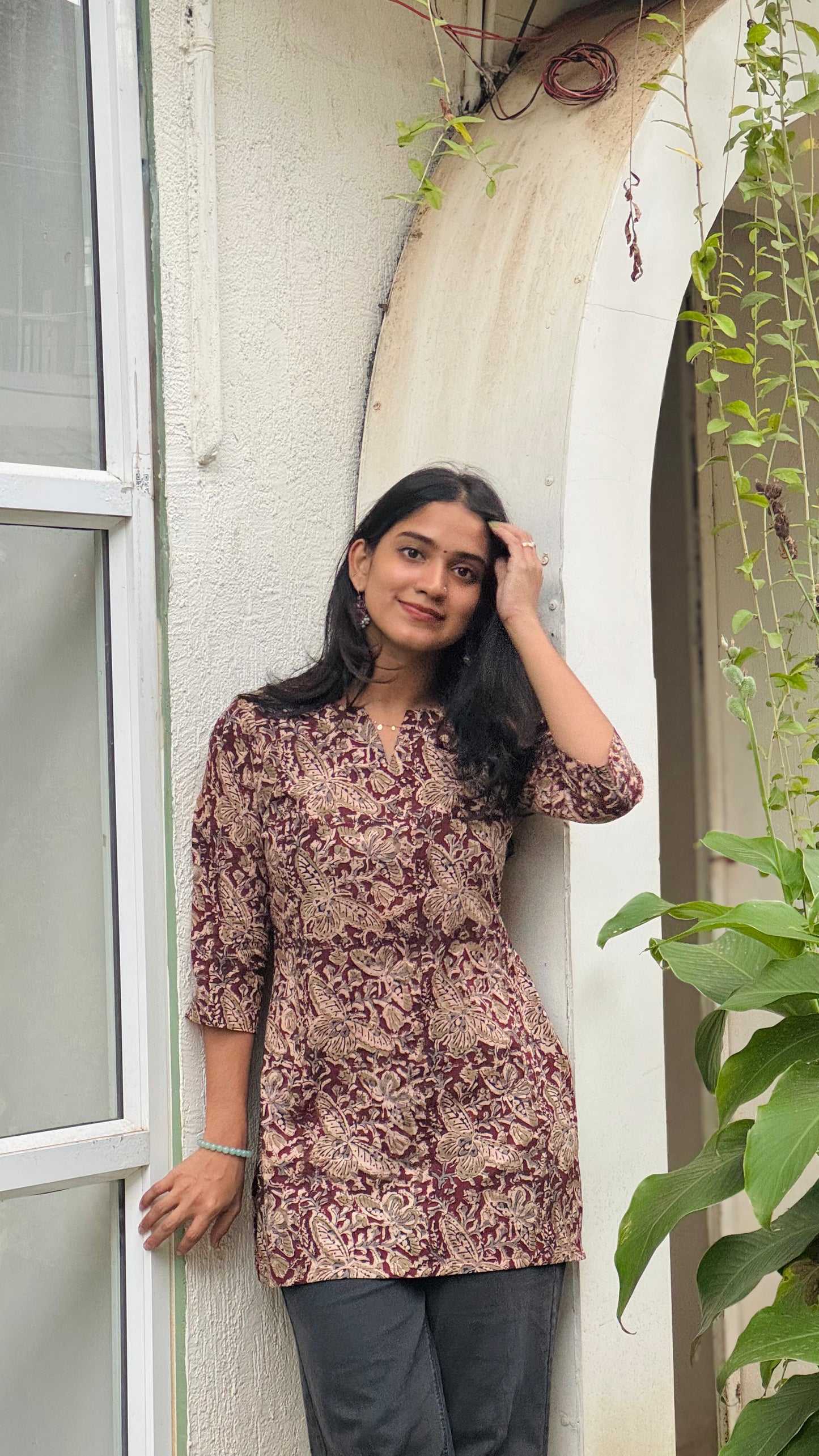 Adhira - Kalamkari Handblock Printed Kurta