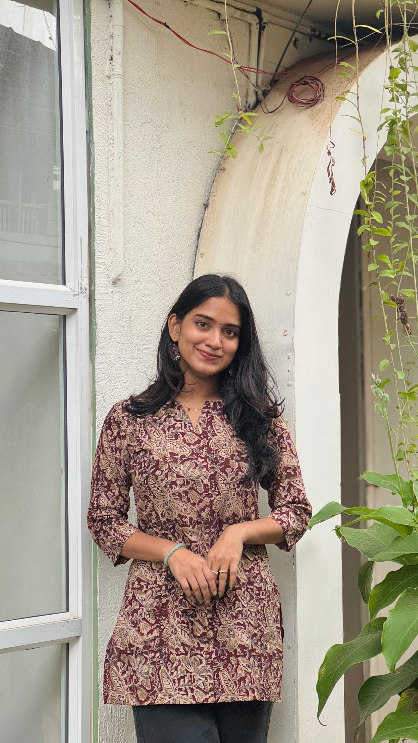 Adhira - Kalamkari Handblock Printed Kurta