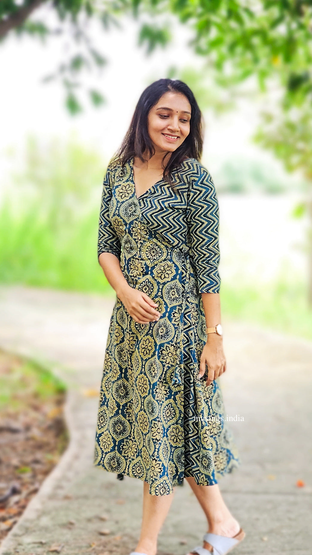 Shakthi - Ajrakh Wrap Dress