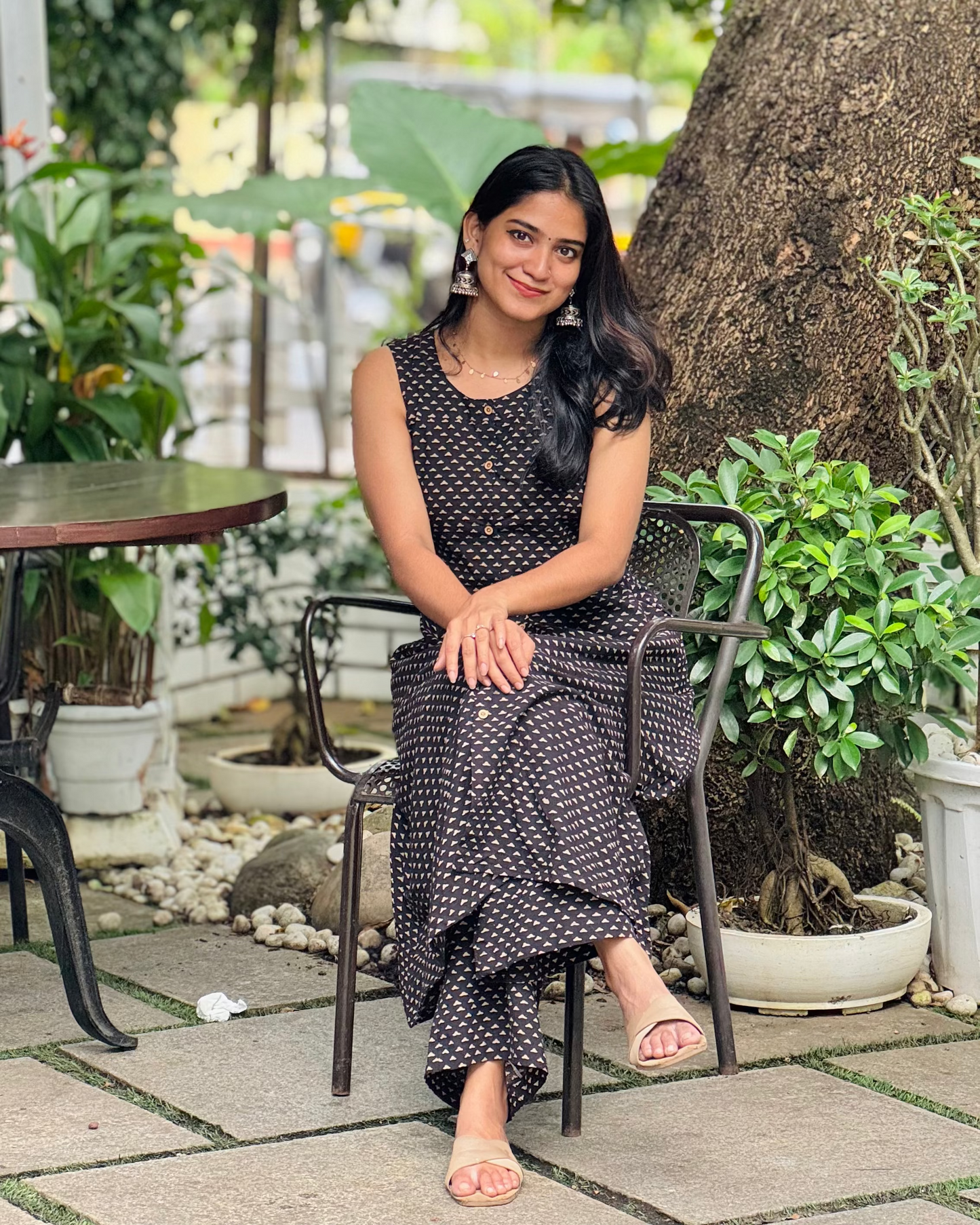 Zoya - Ajrakh Handblock Printed Kurta Set