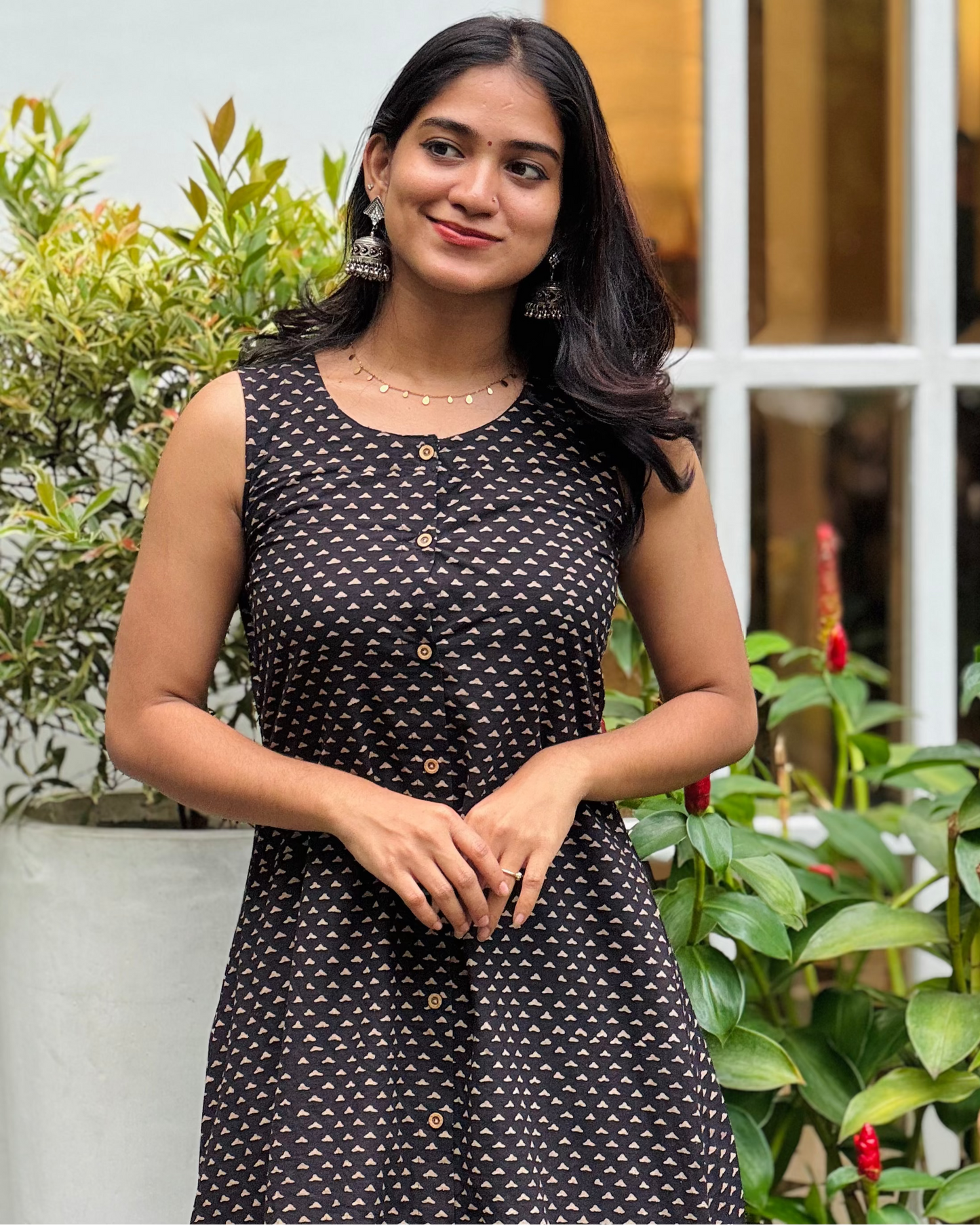 Zoya - Ajrakh Handblock Printed Kurta Set