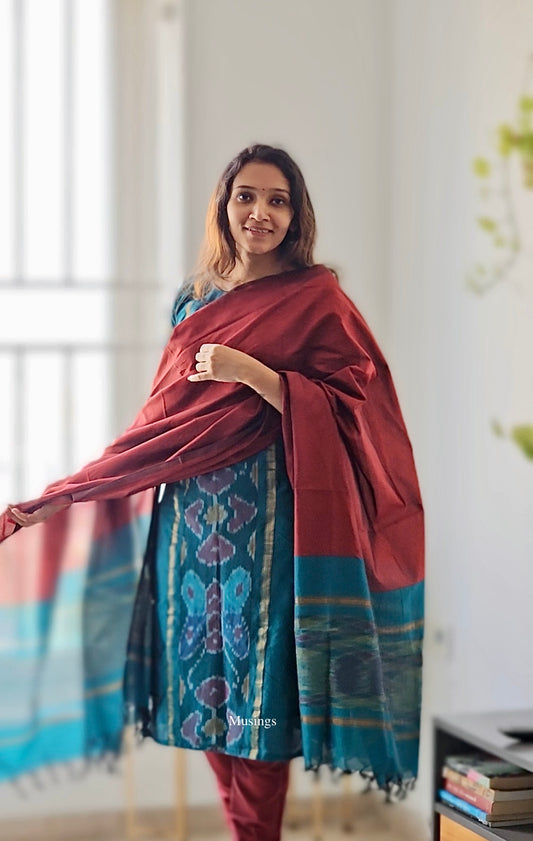 Sakshi - Pochampally Ikkat Sico Suit