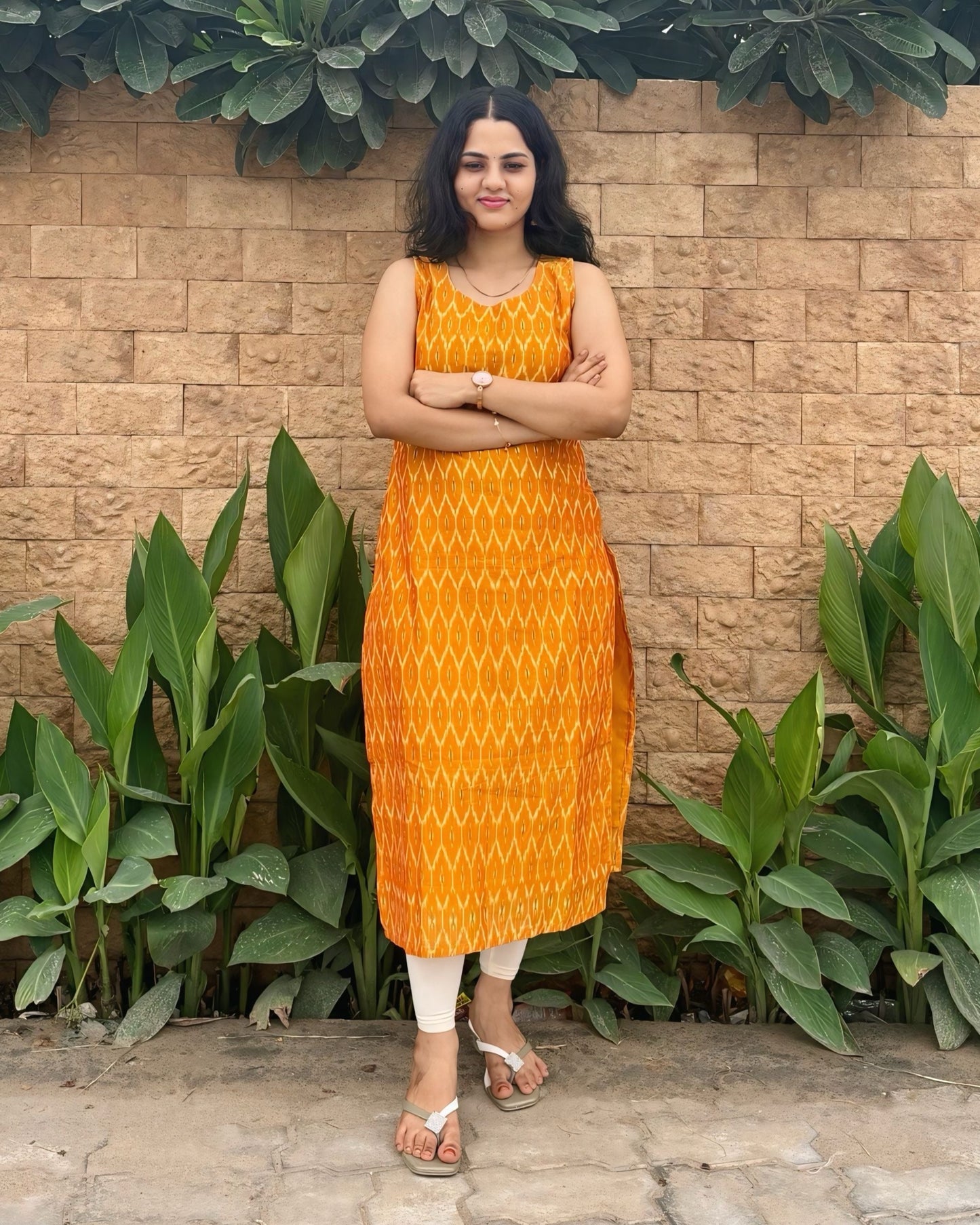 Madhi - Ikkat Kurta and Dupatta Set