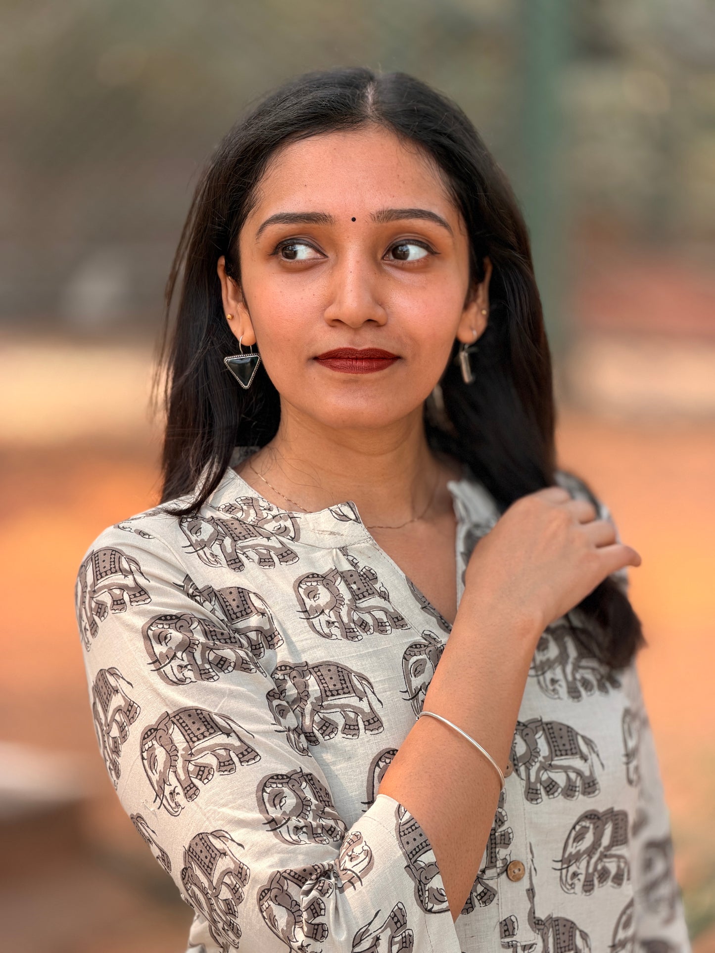 Anima - Bagru Handblock Printed Short Kurta