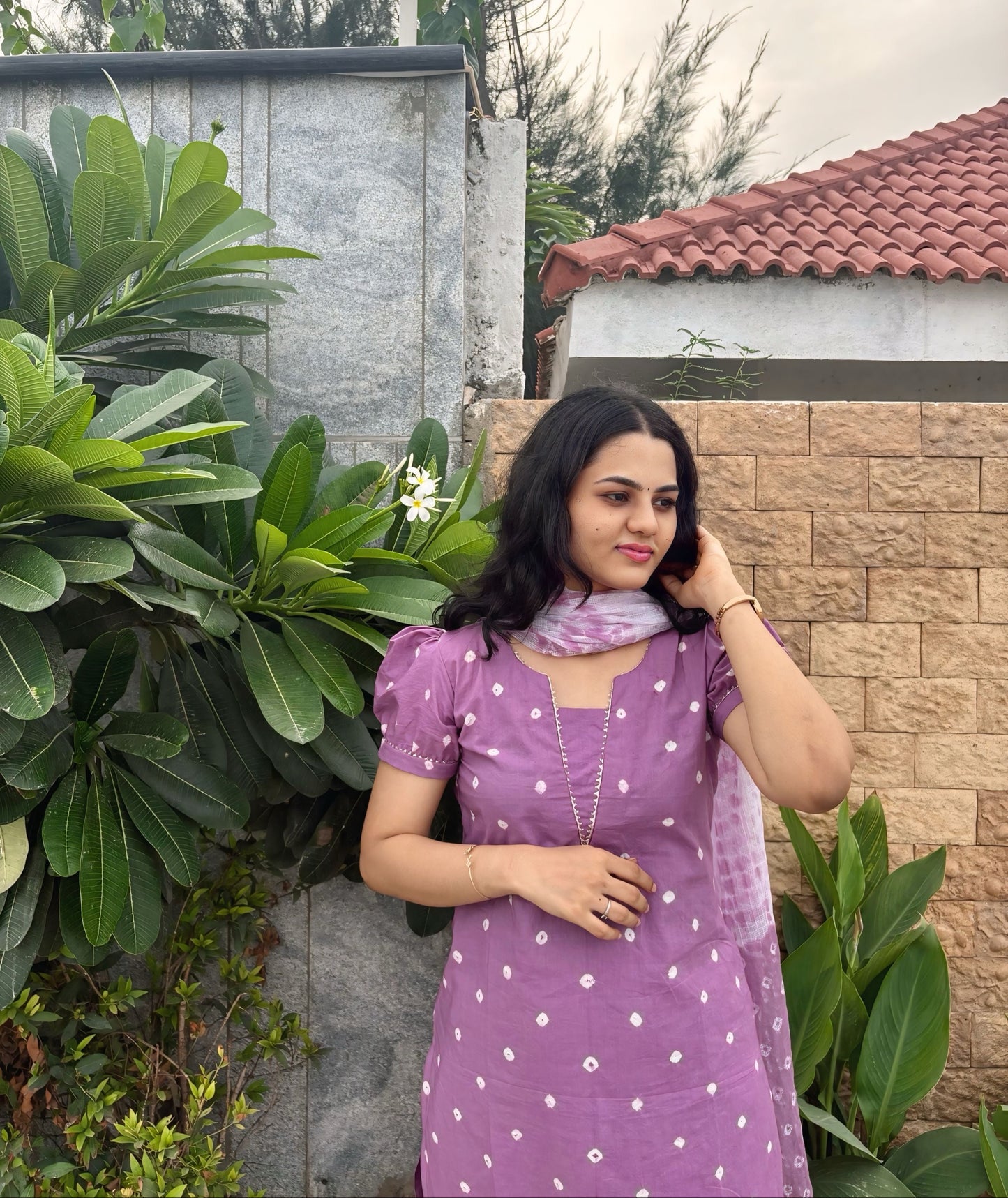 Saanvi Bandhej Kurta Set