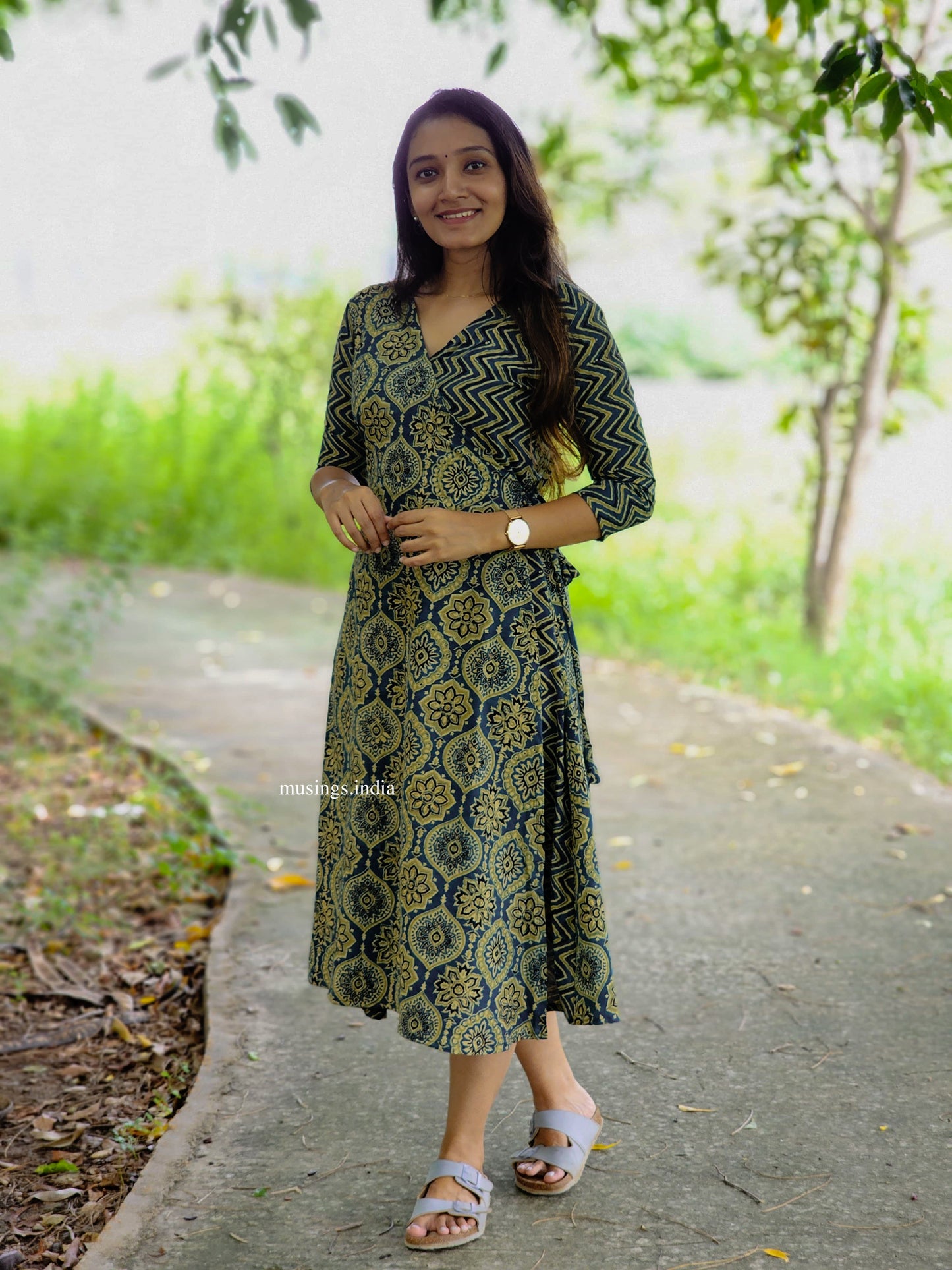 Shakthi - Ajrakh Wrap Dress