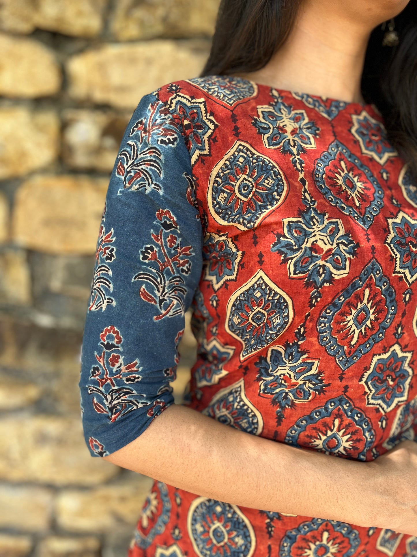 Athena - Ajrakh handblock printed