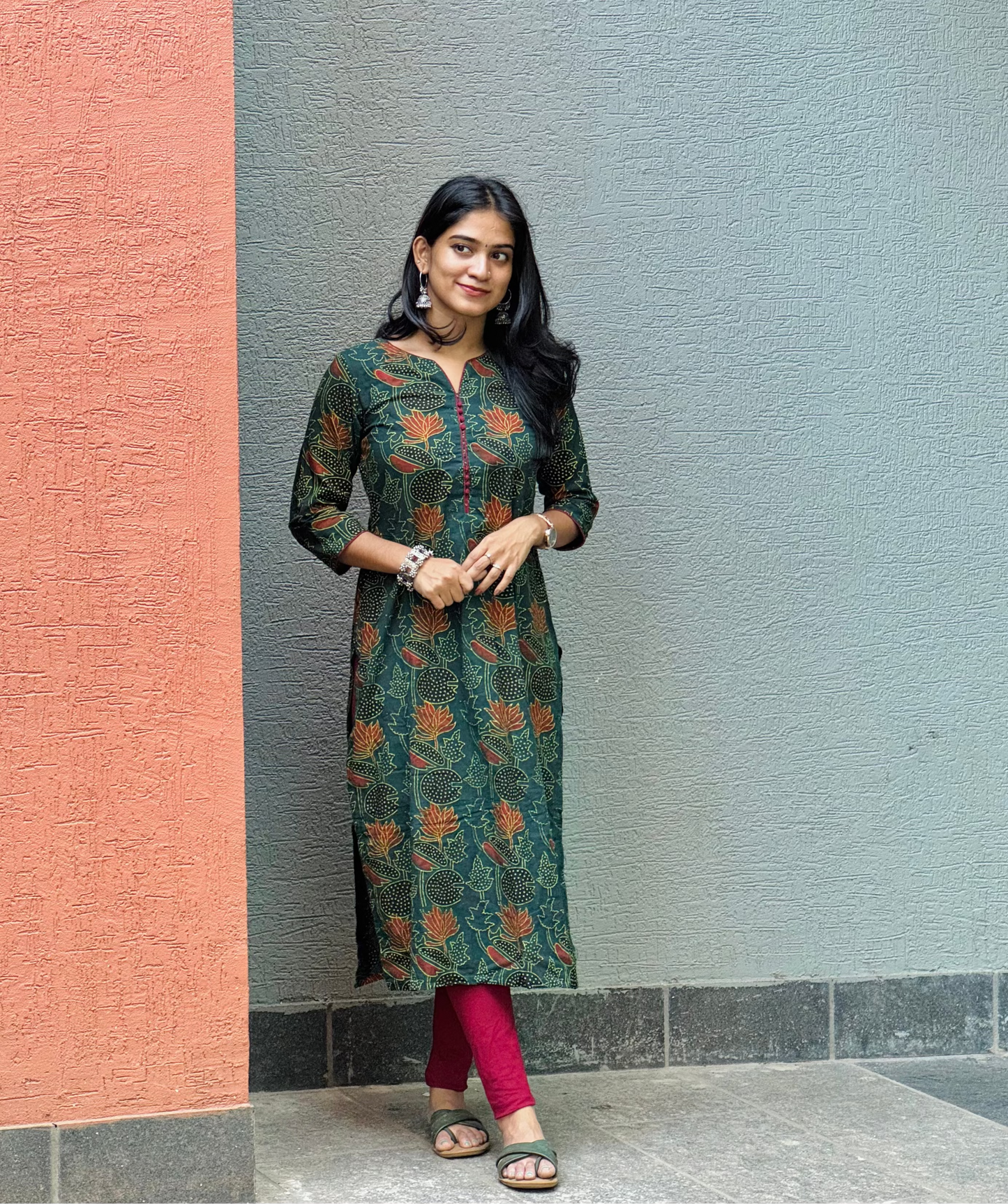 Devika - Ajrakh Block Printed Kurta