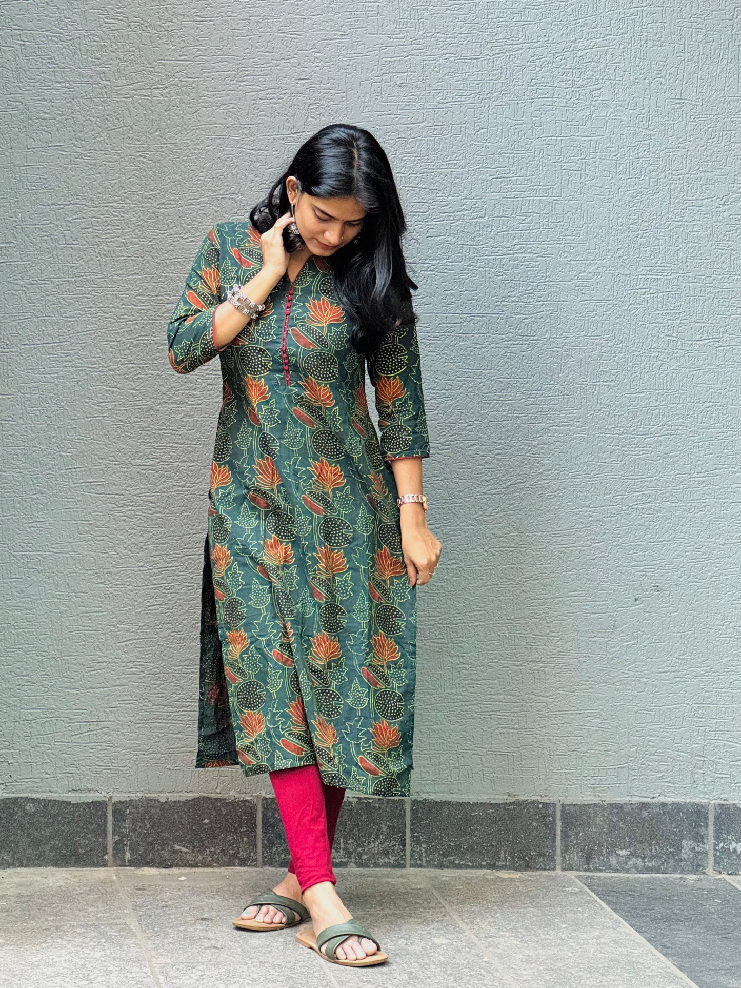 Devika - Ajrakh Block Printed Kurta