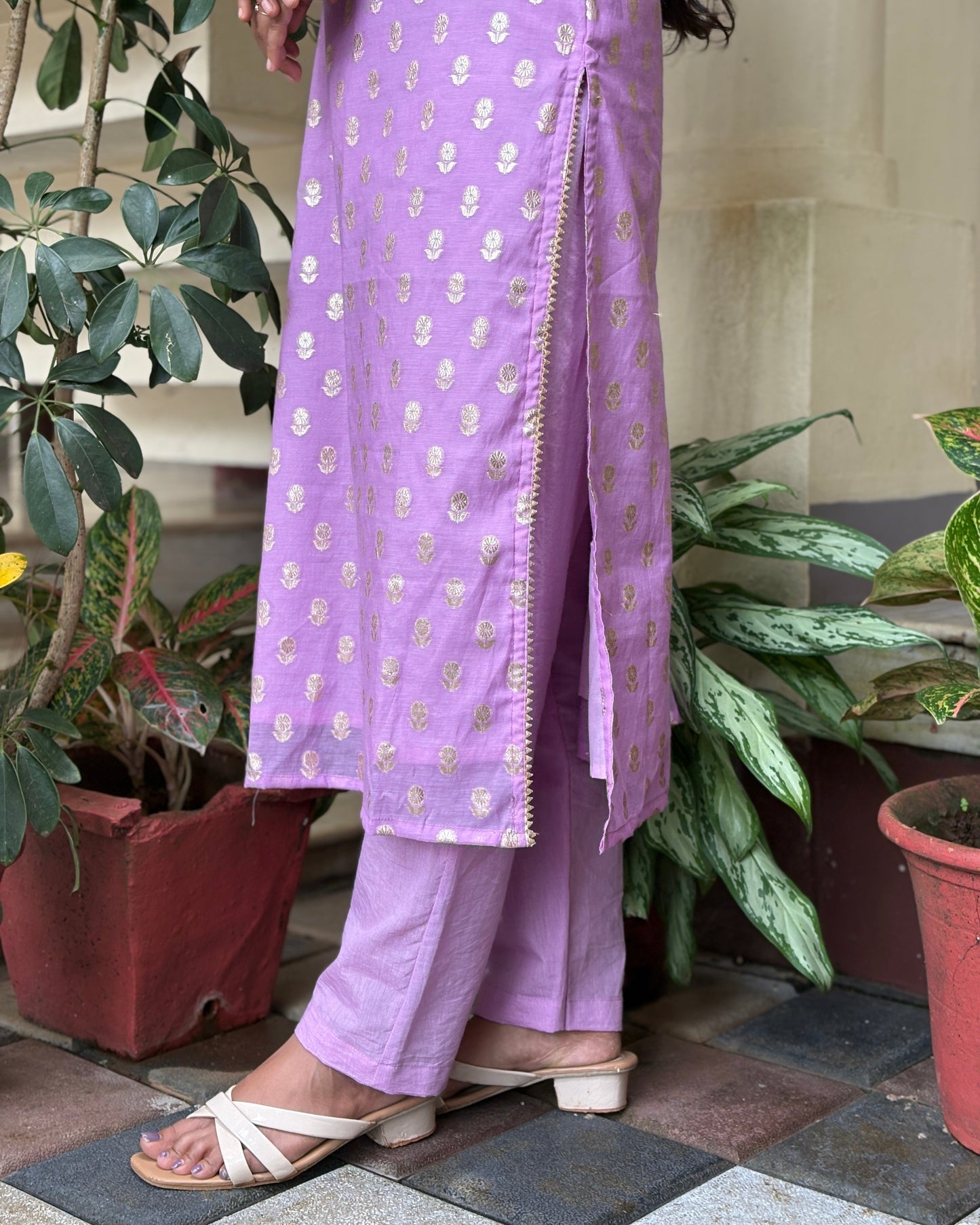 Jhanvi - Banarasi Handloom Silk Cotton Kurta & Dupata Set
