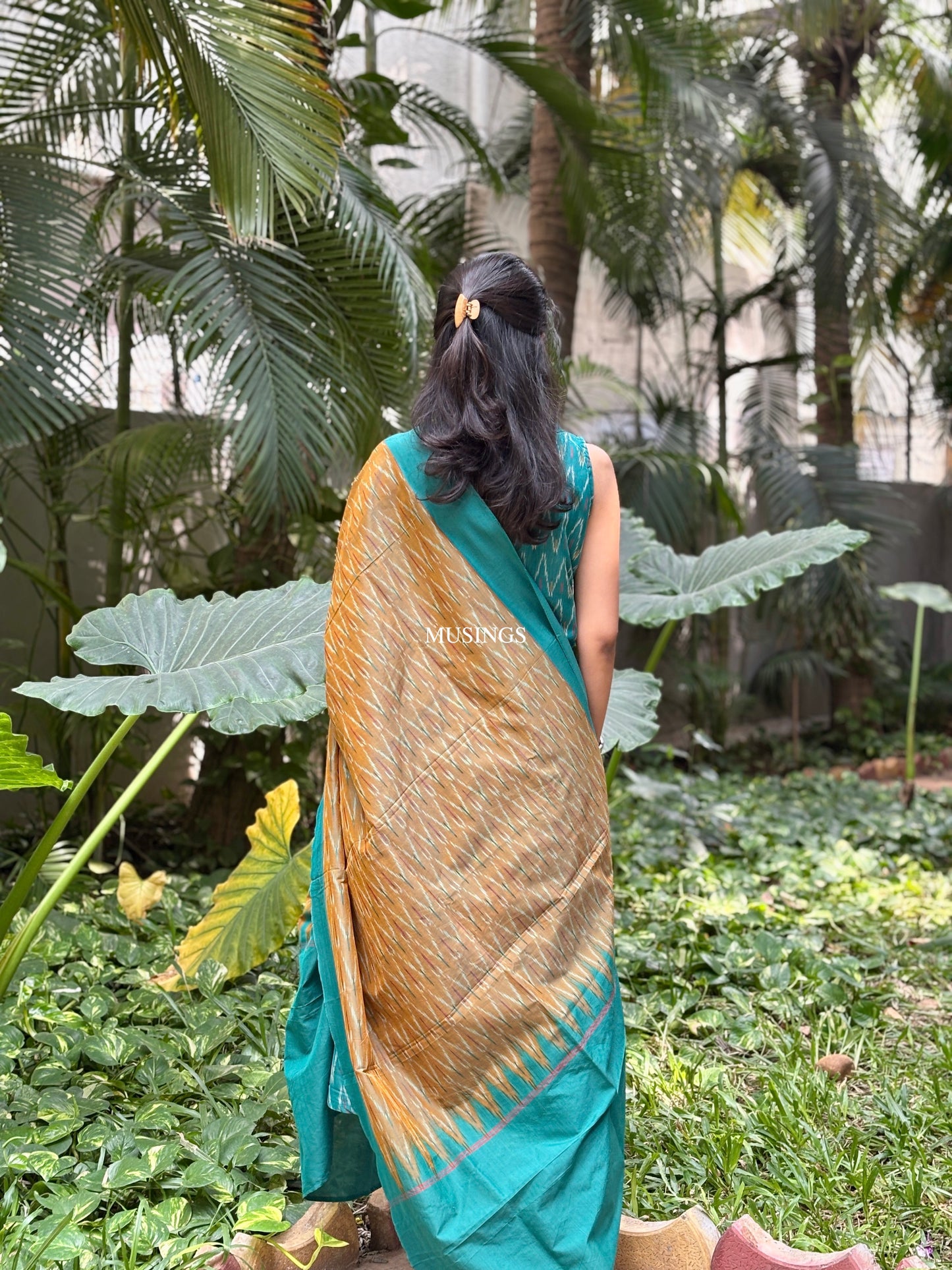 Sindhura - Silk Cotton Ikkat set