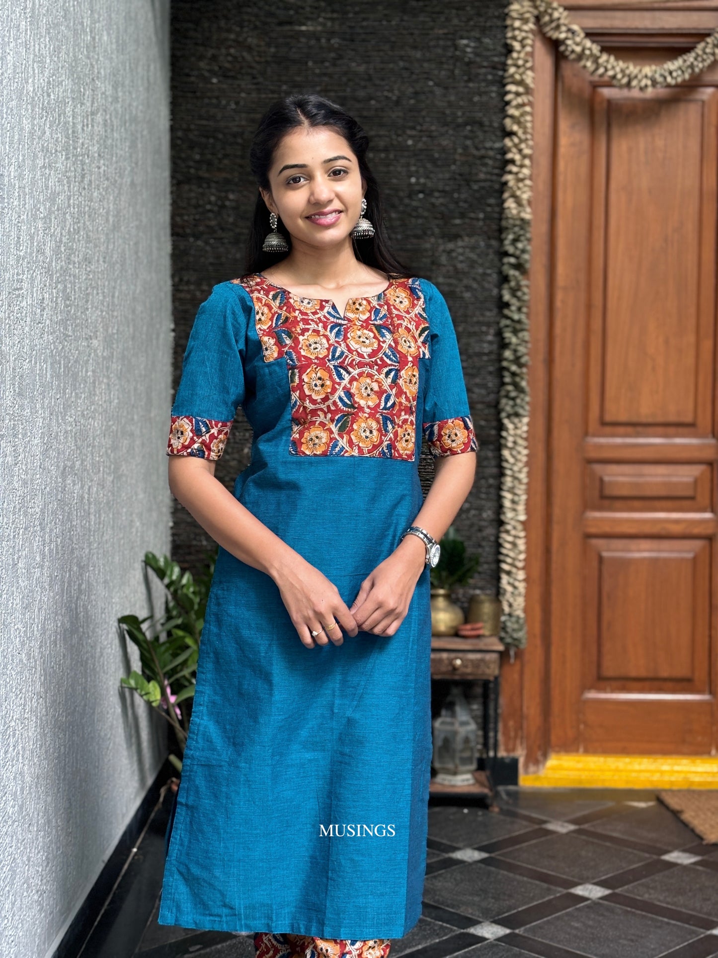 Krishna - Kalamkari x Mangalgiri Kurta set