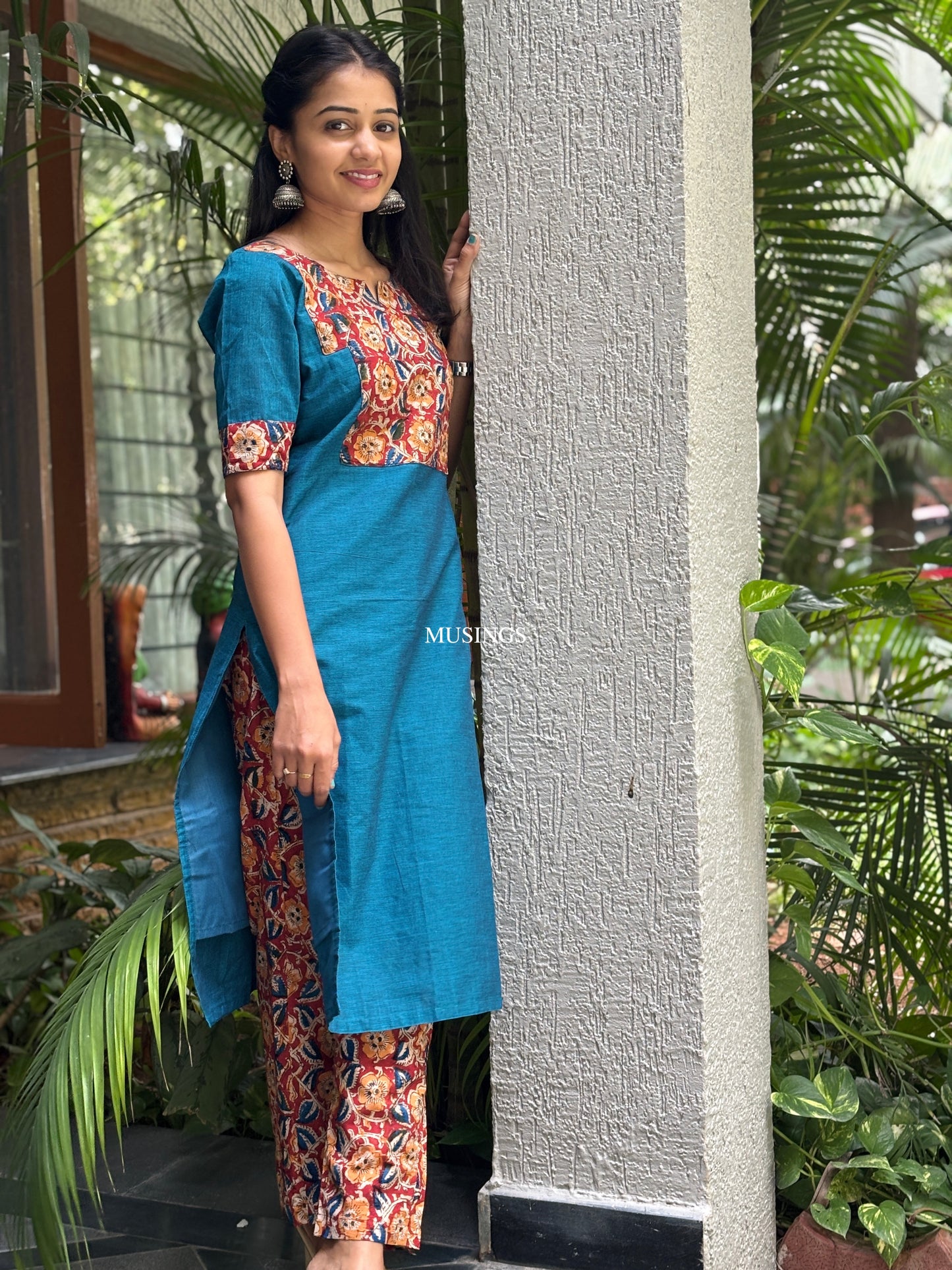 Krishna - Kalamkari x Mangalgiri Kurta set