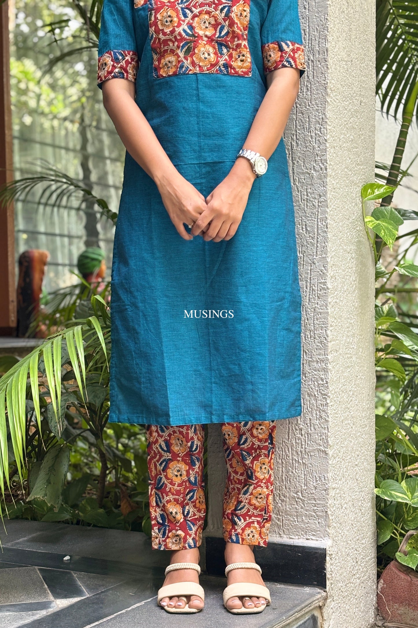 Krishna - Kalamkari x Mangalgiri Kurta set