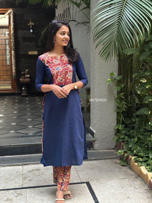 Naksha - Kalamkari x Handloom Kurta