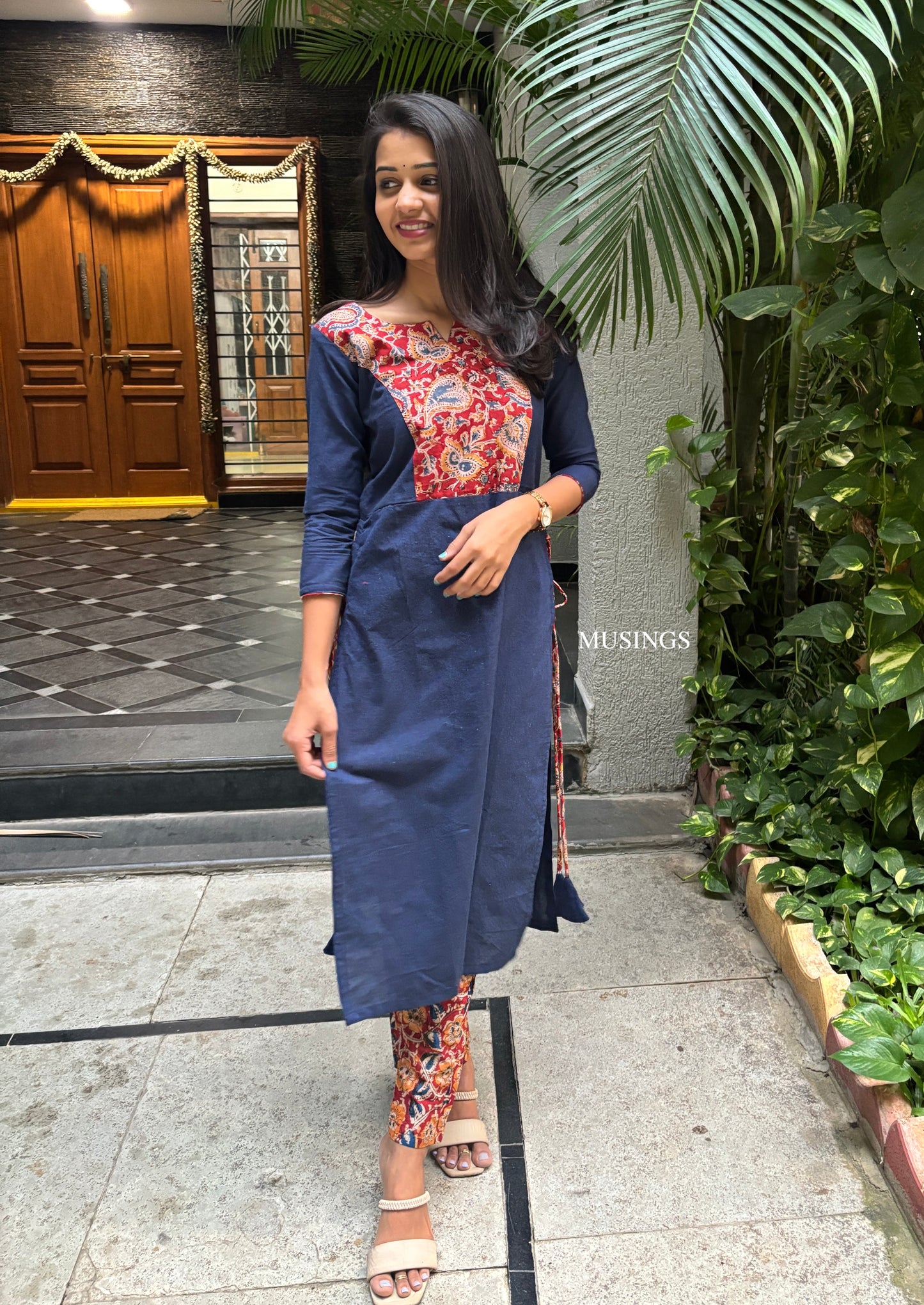 Naksha - Kalamkari x Handloom Kurta