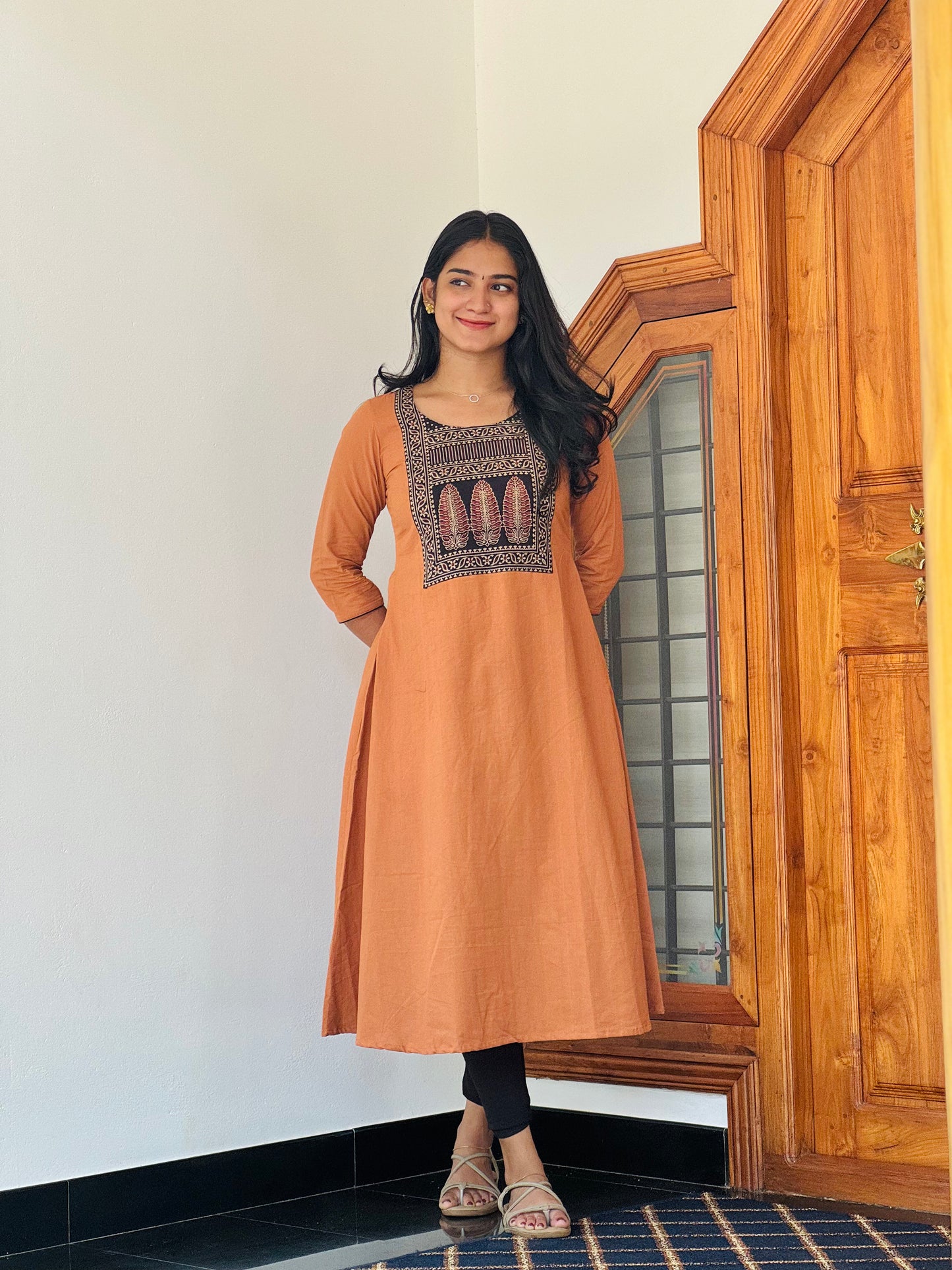 Mihira - Ajrakh Fusion A line Kurta