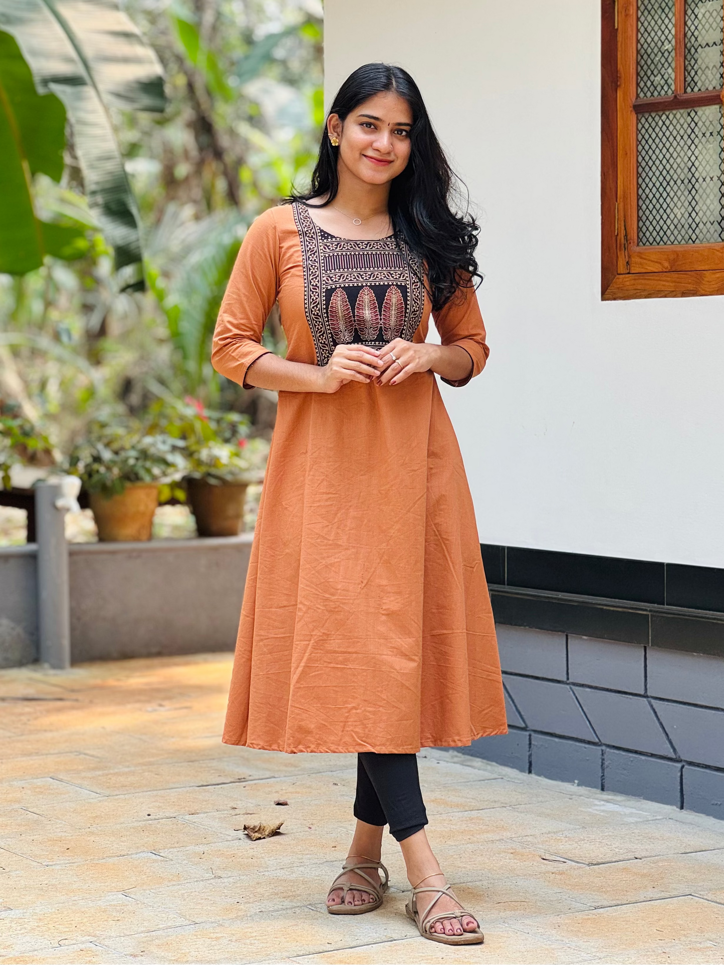 Mihira - Ajrakh Fusion A line Kurta
