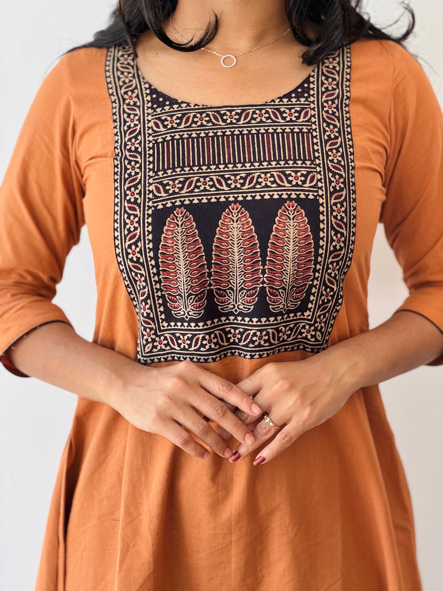 Mihira - Ajrakh Fusion A line Kurta