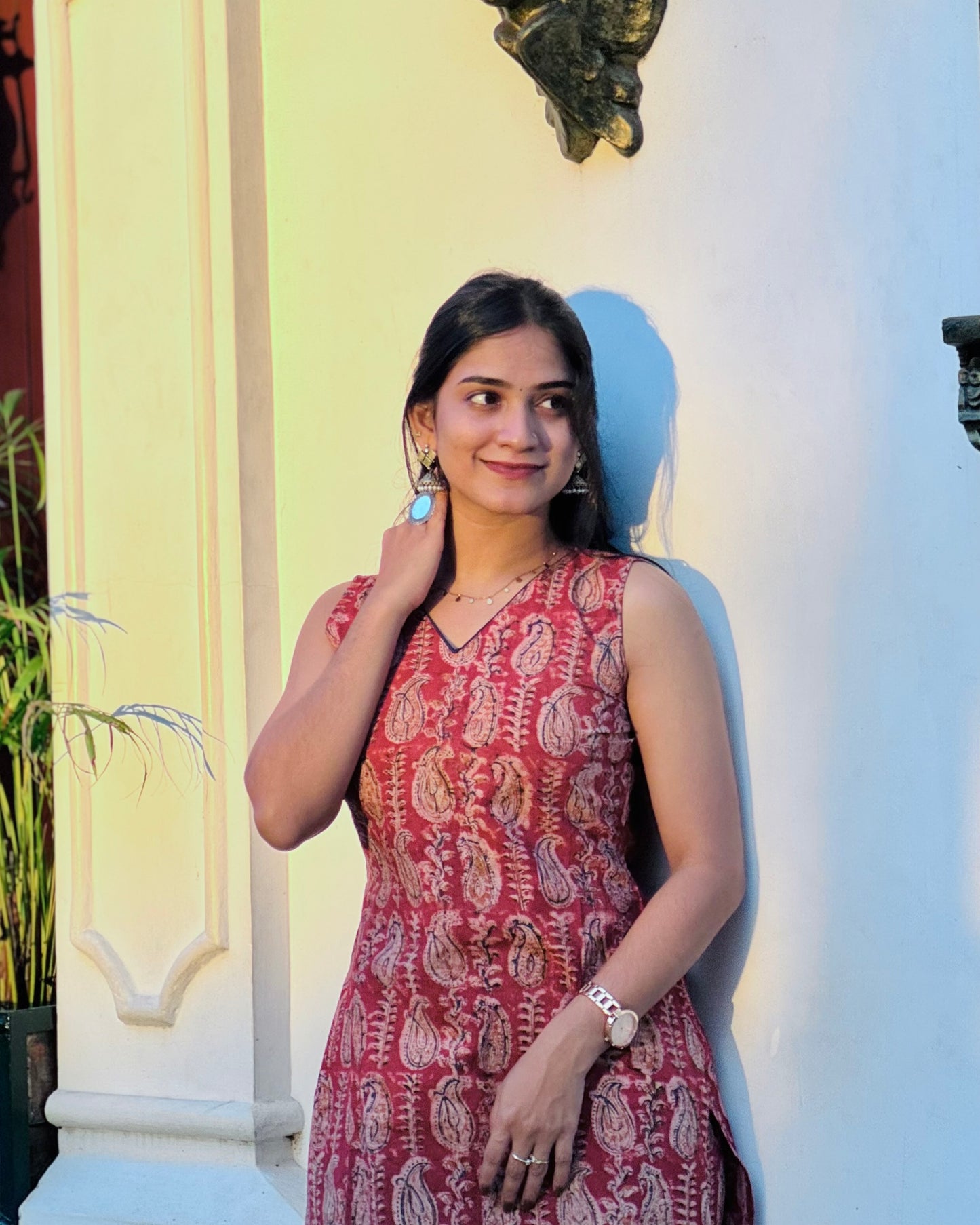 Roshani - Handblock Printed Kalamkari Kurta