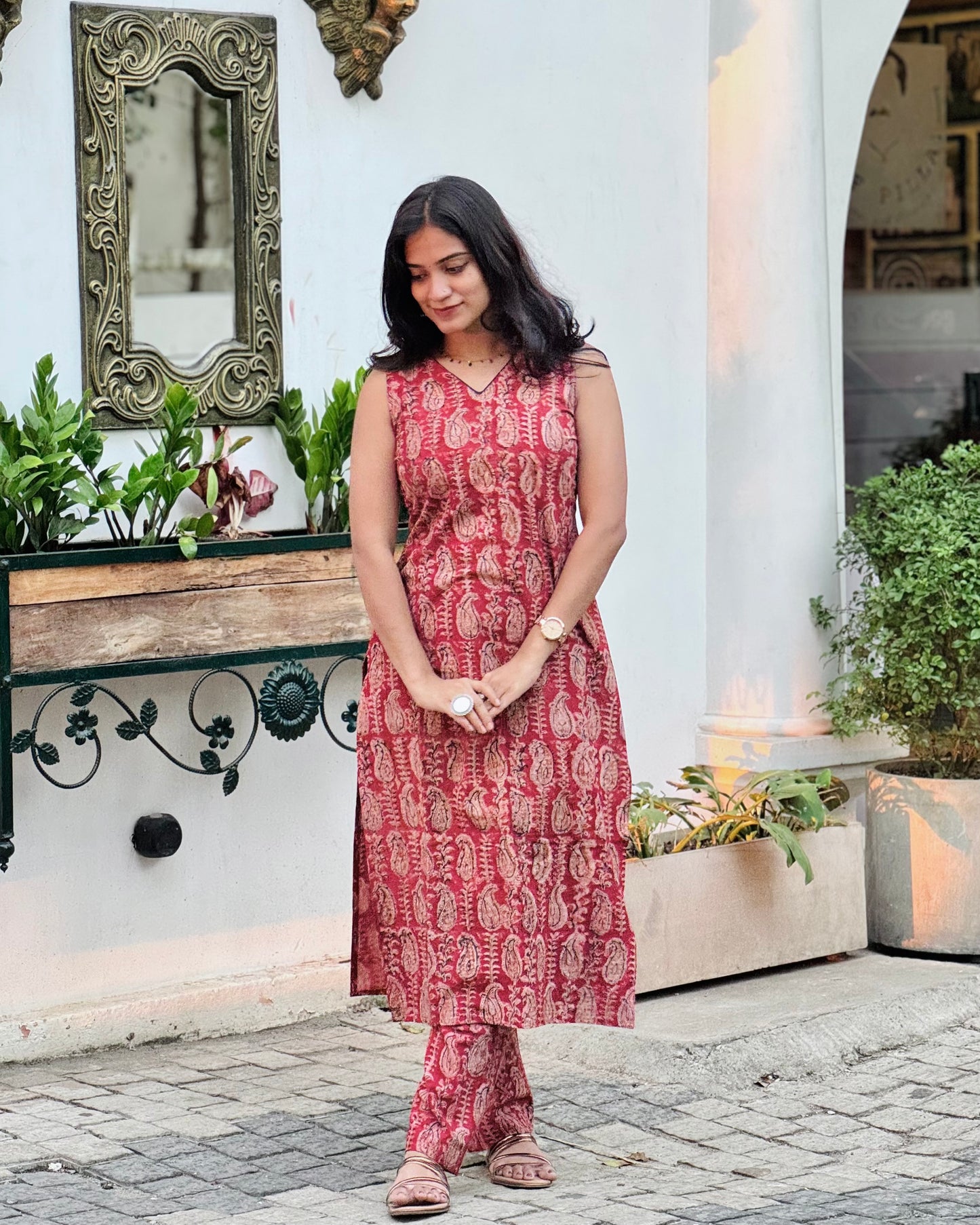 Roshani - Handblock Printed Kalamkari Kurta