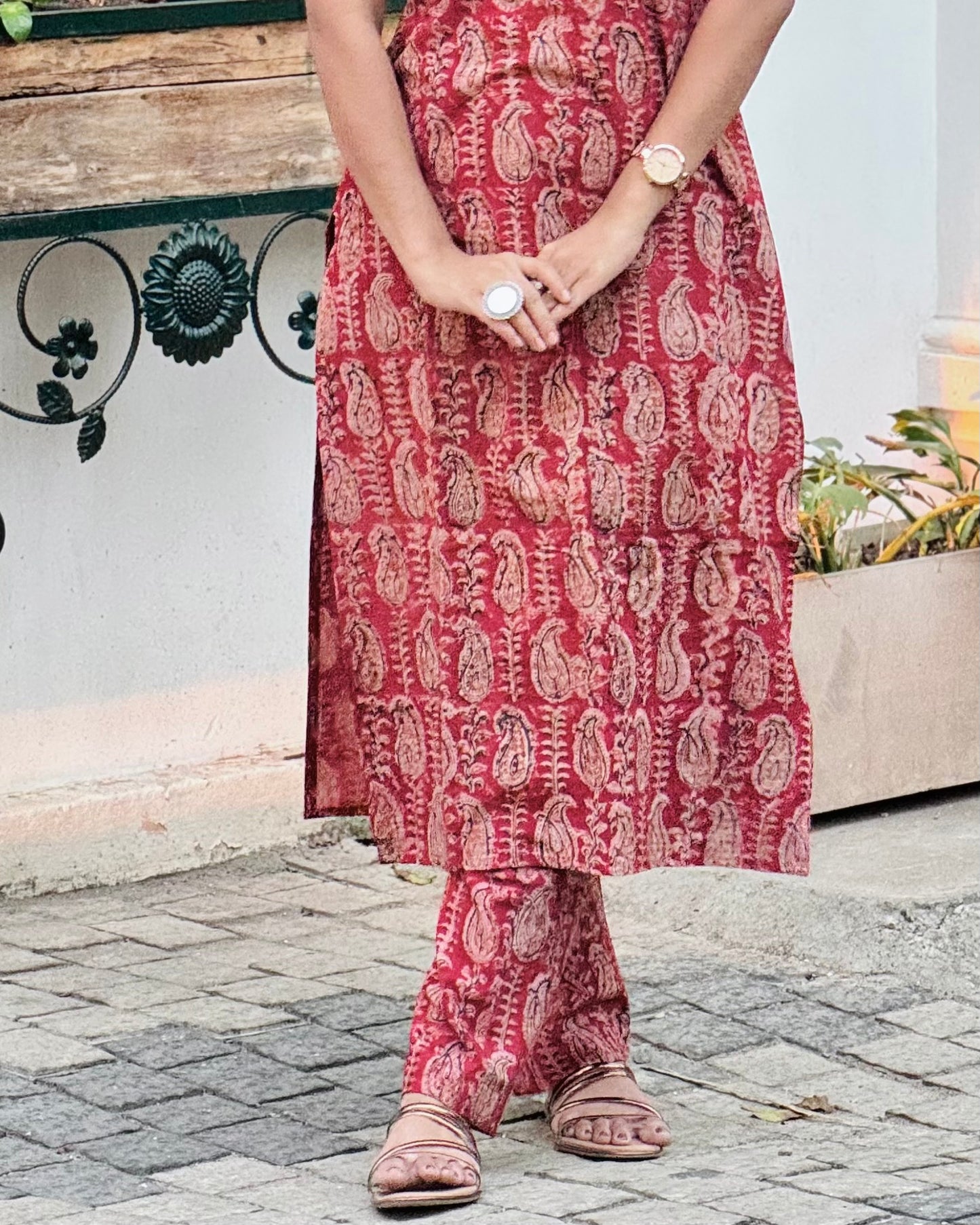 Roshani - Handblock Printed Kalamkari Pant