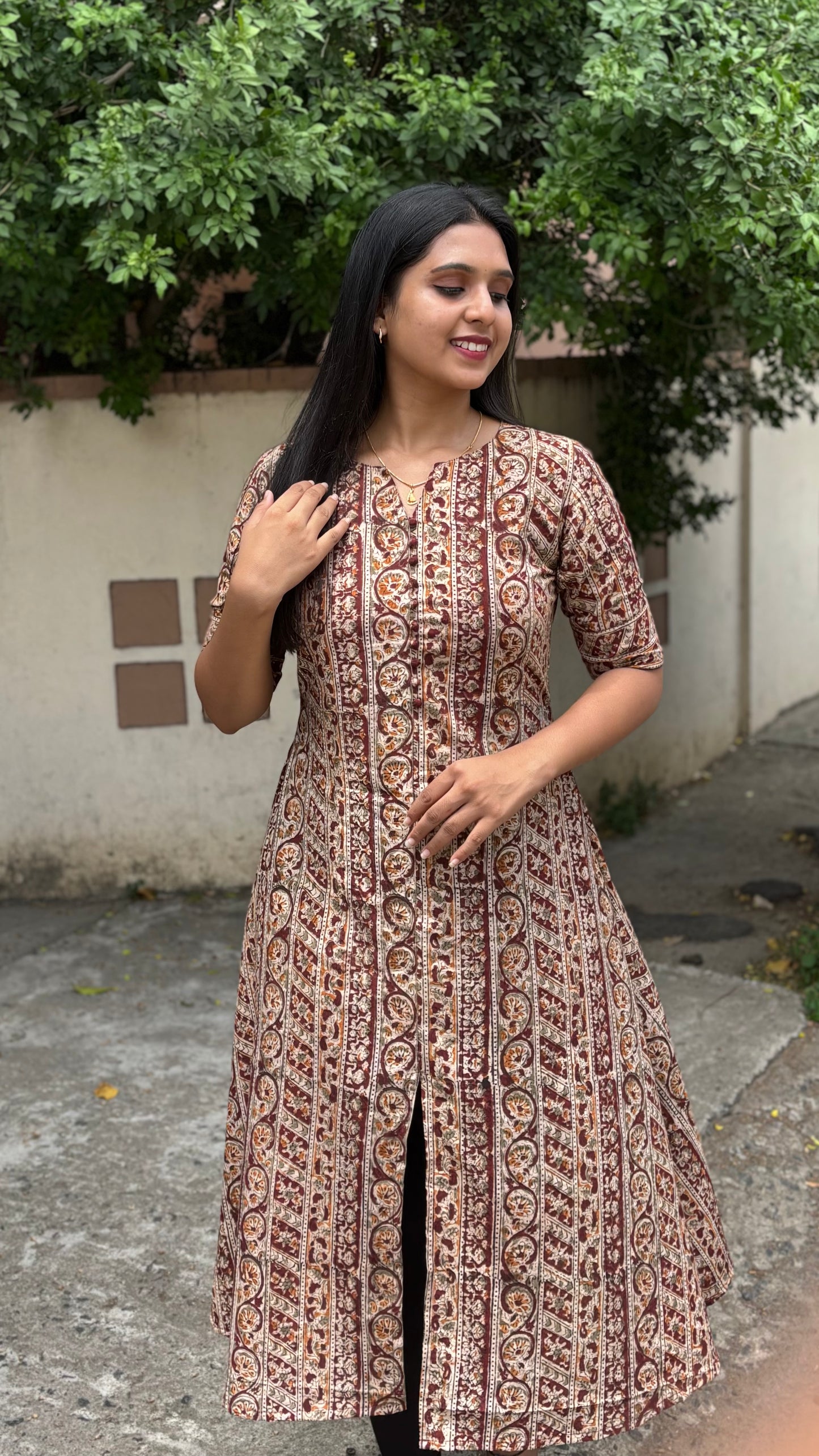 Ishika - Kalamkari A line Kurta