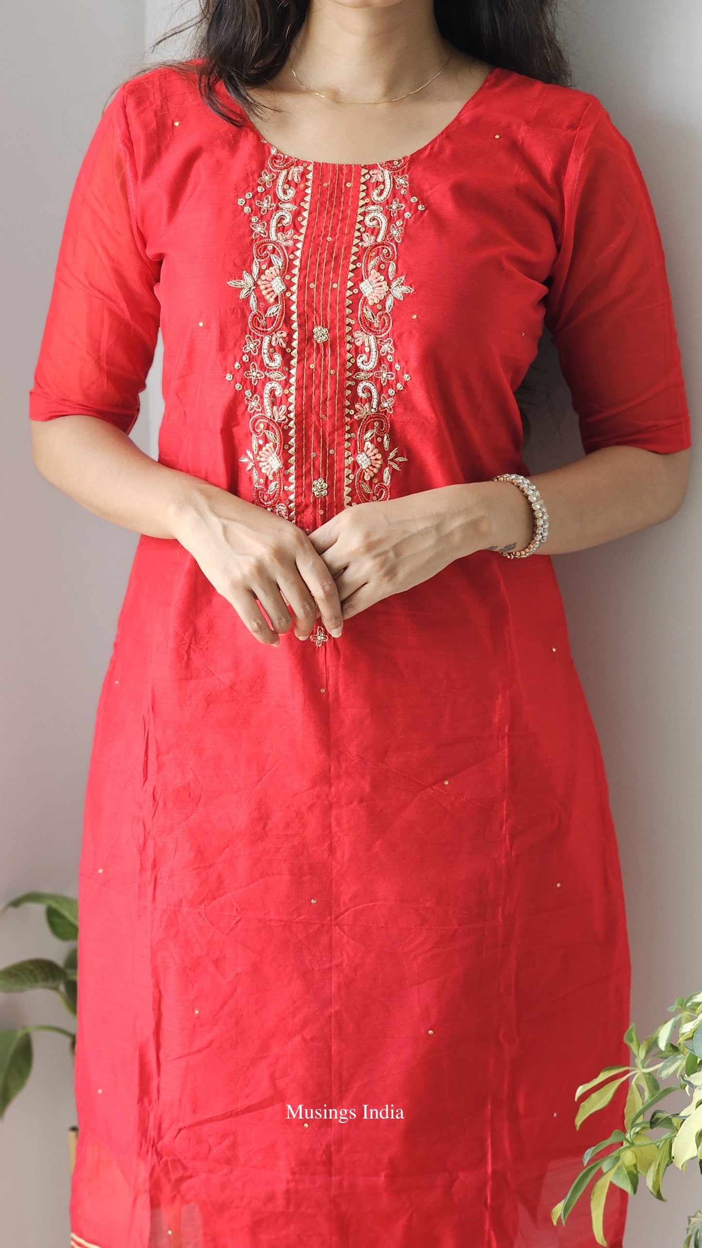 Dhanvi - Zardosi x Banarasi Chanderi Suit