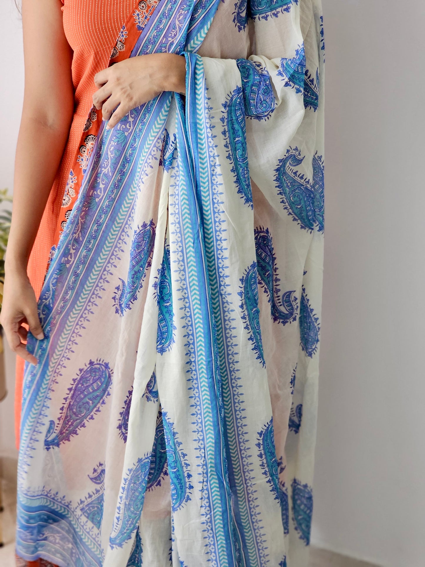 Madhuri - Kantha work x Patchwork Dupatta