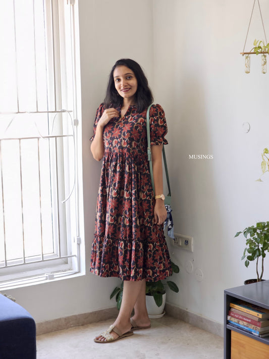 Anantya - Sanganeri Floral Dress