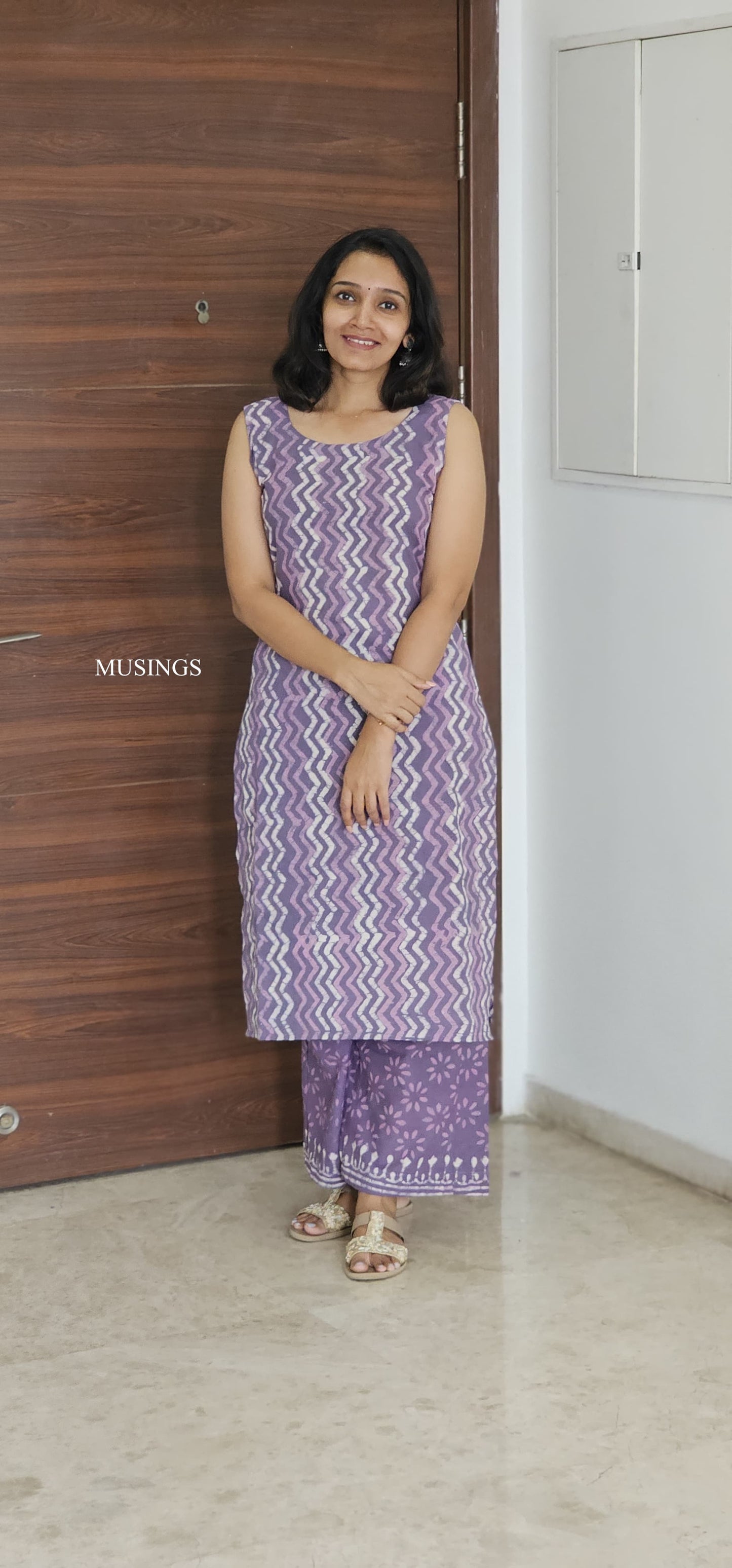 Charvi - Dabu Handblock Printed Kurta Set