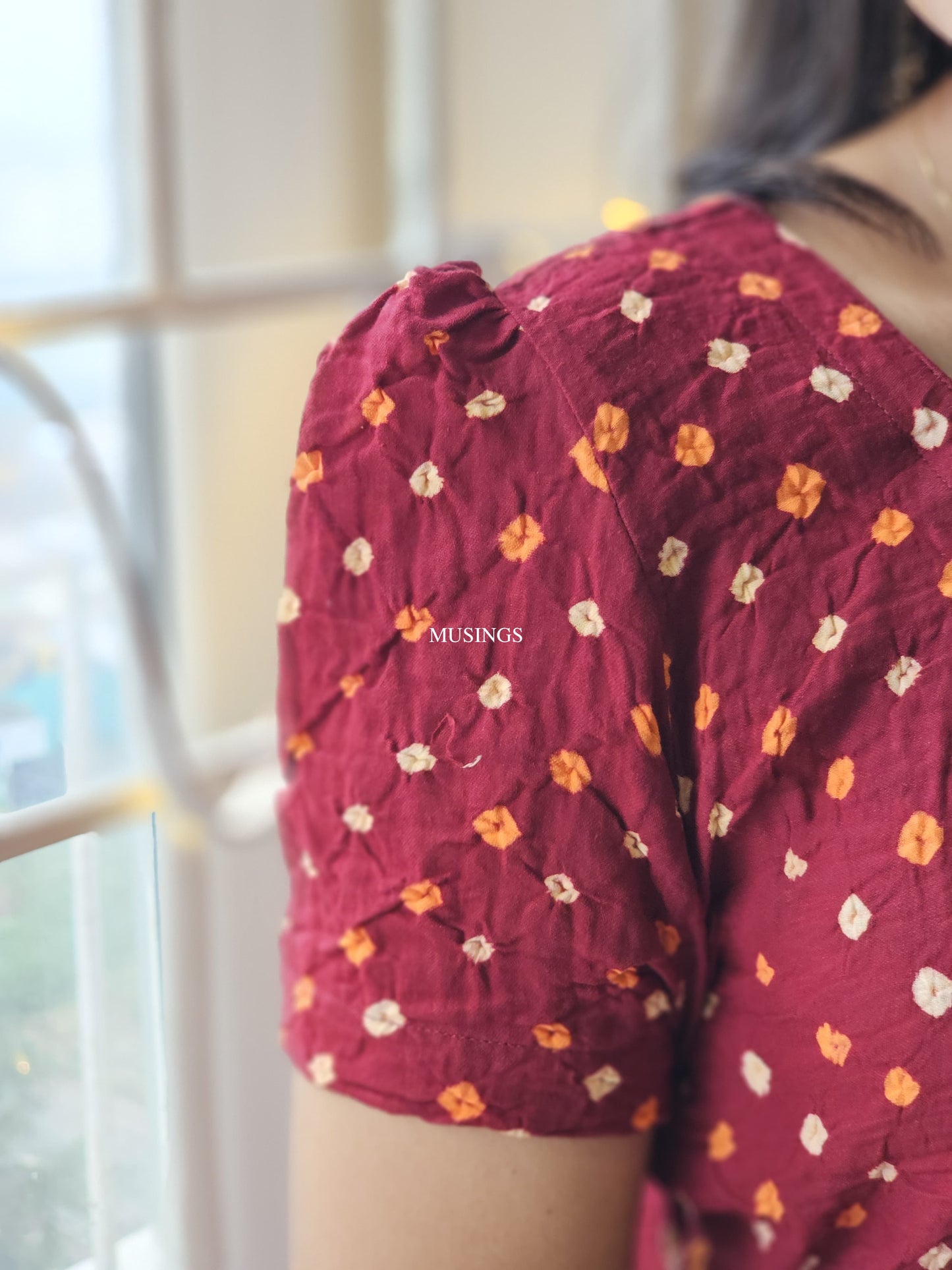 Aamvi - Bandhini x Kutch Embroidered Patchwork Kurta