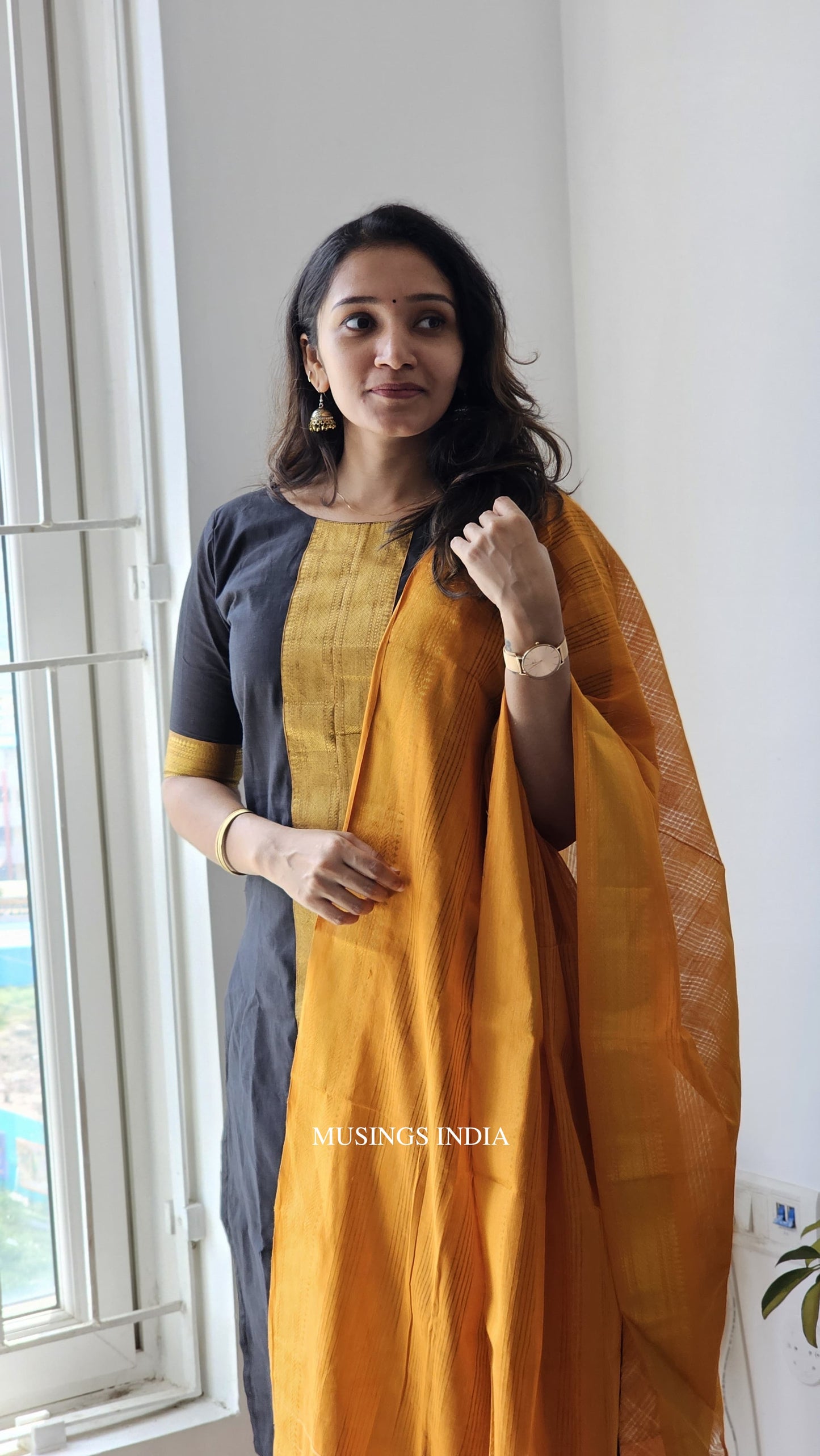 Shaambhavi - Mangalgiri Kurta Set