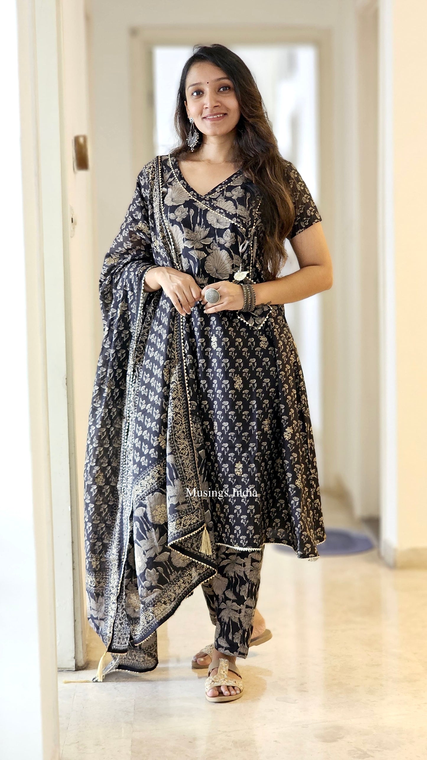 Nadiya - Gota Patti Block Print Suit