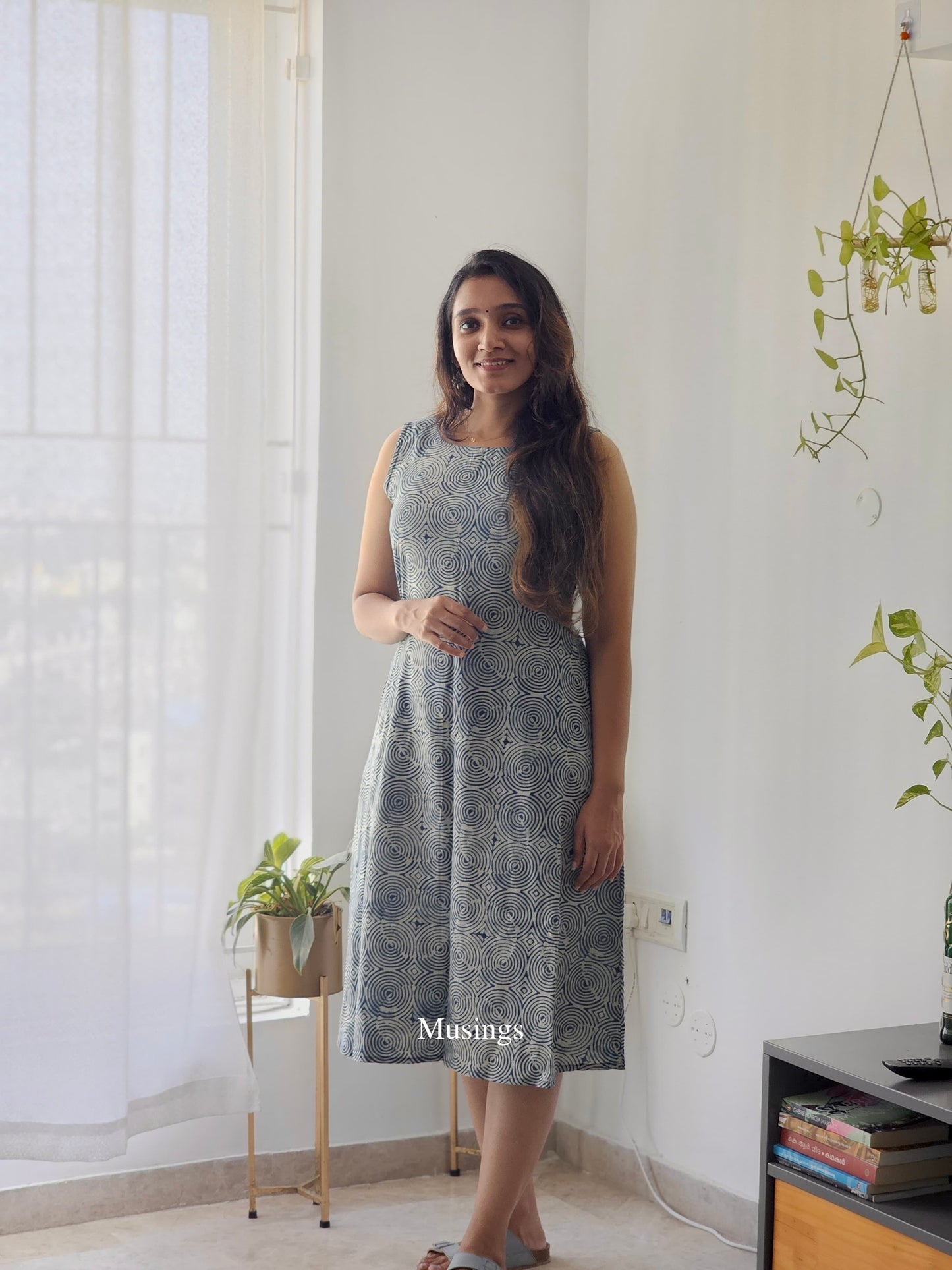 Ajrakh dress Indigo