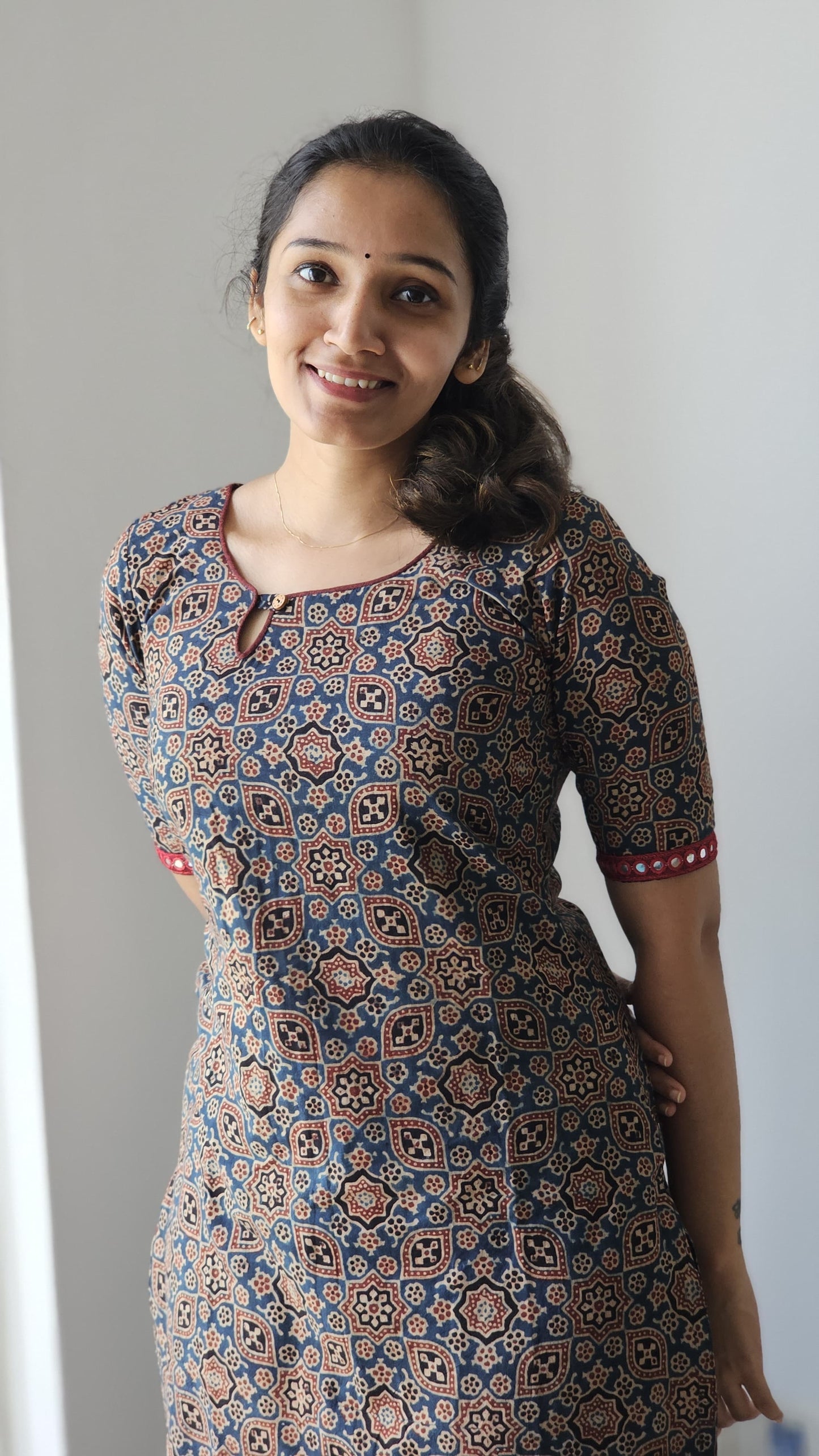 Parvathy - Ajrakh Handblock Printed Kurta