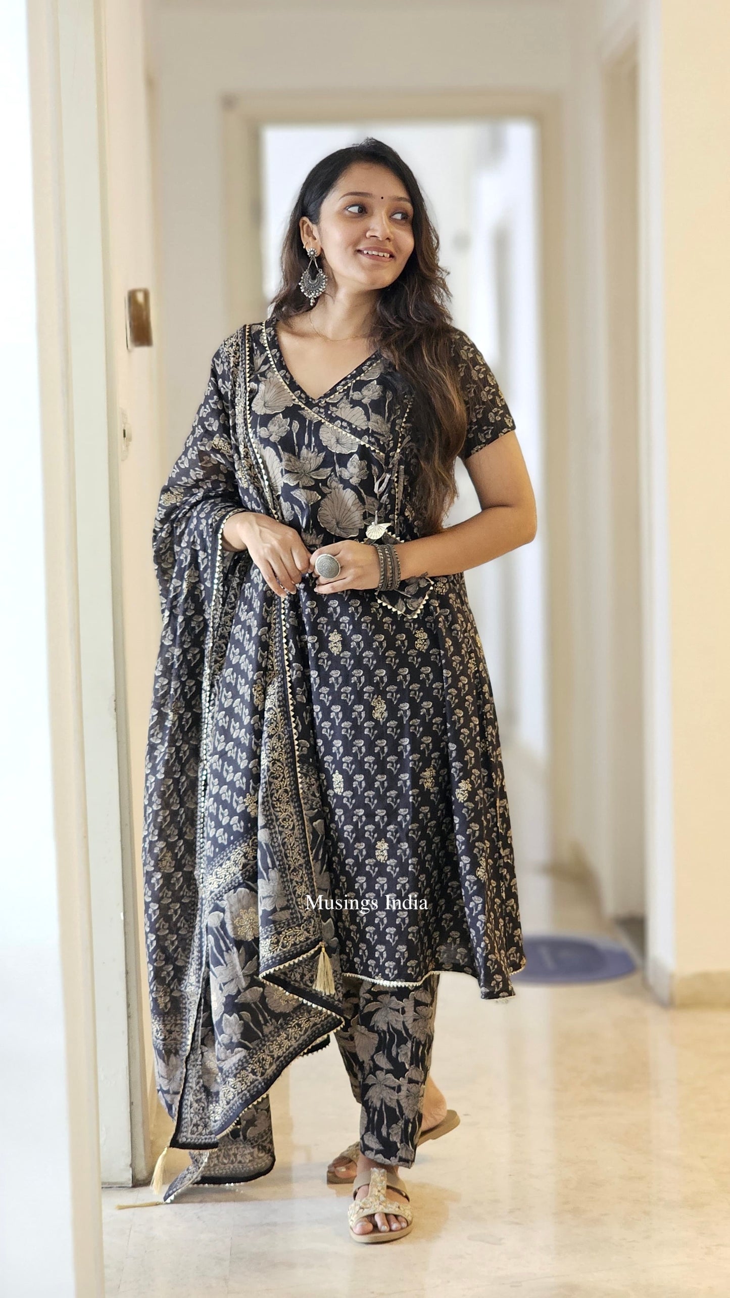 Nadiya - Gota Patti Block Print Suit