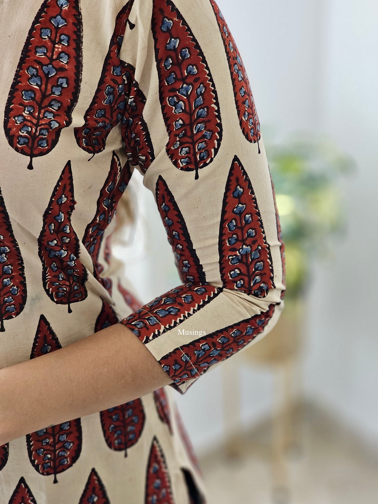 Yashika - Ajrakh Hand-block Printed