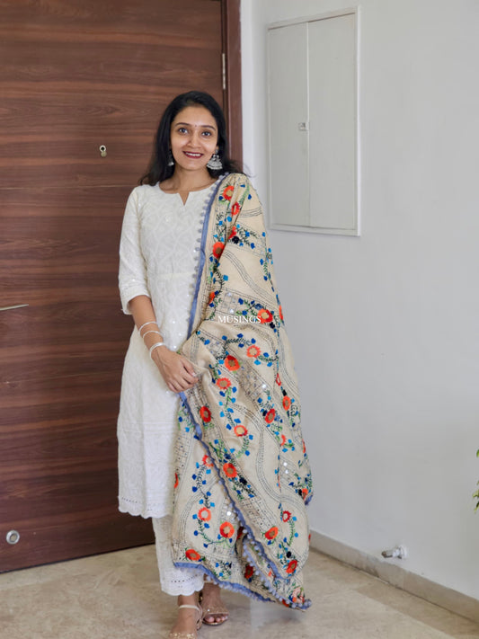 Chandrika - Off White Kurta Set